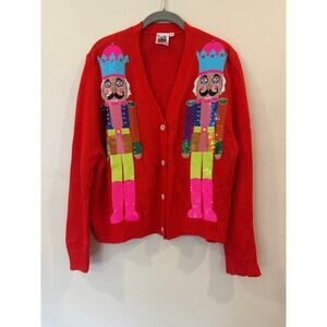 ❌SOLD❌NWOT Queen of Sparkles Nutcracker Christmas sweater XS